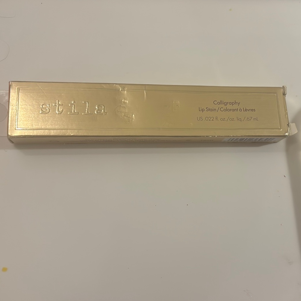 Stila Calligraphy Lip Stain in Gold Packaging